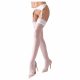 Cottelli - Lace Stockings (White)  - 4/XL