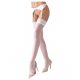 Cottelli - Lace Stockings (White)  - 5/XXL