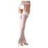 Cottelli - Lace Stockings (White)  - 5/XXL