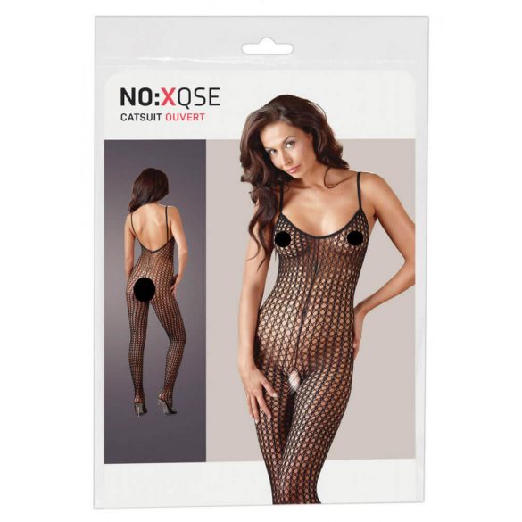 NO:XQSE - Open Mesh Bodysuit (Black)  - XL/XXL