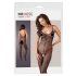 NO:XQSE - Geperforeerd net bodysuit (zwart) - M/L