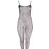 NO:XQSE - Geperforeerd net bodysuit (zwart) - M/L