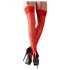 Cottelli - Lace Stockings (Red)  - 4/L