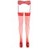 Cottelli - Lace Stockings (Red)  - 4/L