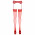 Cottelli - Lace Stockings (Red)  - 4/L