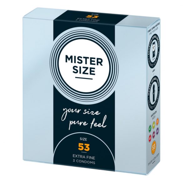 Mister Size Thin Condoms - 53mm (3 Pack)