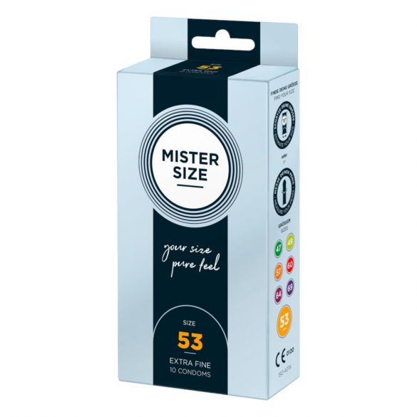 Mister Size Slim Condom - 53mm (10 Pack)