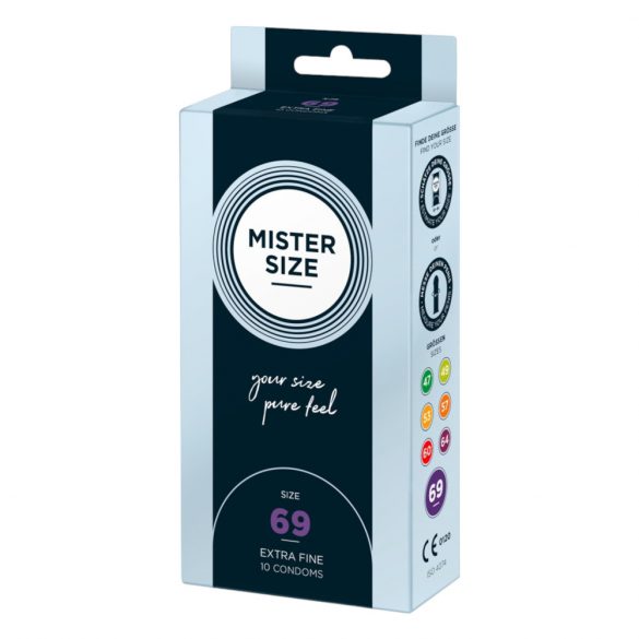 Mister Size plonas prezervatyvas - 69mm (10vnt)