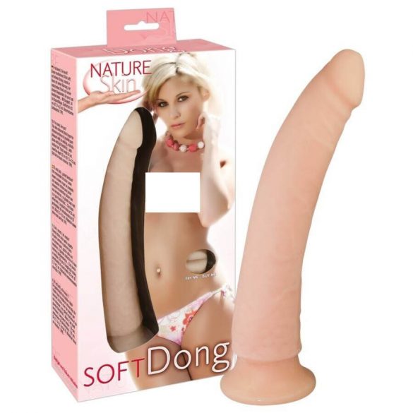 Nature Skin - Lankstus dildo (natūralus)