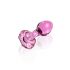 Icicles No. 48 - Floral Glass Anal Plug (Pink)