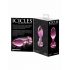 Icicles No. 48 - Floral Glass Anal Plug (Pink)