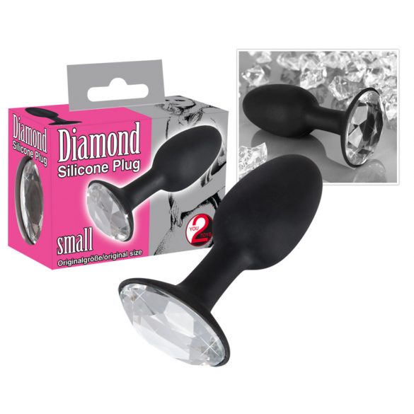 Stimolatore Anale in Silicone con Gemma - Diamond You2Toys