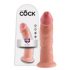 King Cock 9 - levenbare realistische dildo (23cm) - huidskleurig