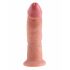 King Cock 9 - realističan dildo s vakuumskim čašicama (23 cm) - prirodan