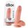 Dildo King Cock 18 cm avec testicules - naturel