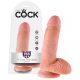 King Cock Ribbed Dildo 7 (18 cm) - Natural"