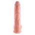 King Cock 10 grote dildo met ballen (25 cm) - huidskleurig