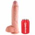 Pipedream King Cock 10 - realistické dildo (25 cm) - prírodná farba