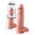 Dildo King Cock 30 cm avec testicules - naturel