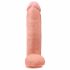 Dildo King Cock 30 cm avec testicules - naturel