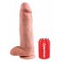 Dildo King Cock 30 cm avec testicules - naturel