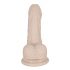 You2Toys - Silikonowe dildo z zaciskiem - małe (naturalne)