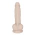 You2Toys - Silikonowe dildo z zaciskiem - średnie (naturalne)