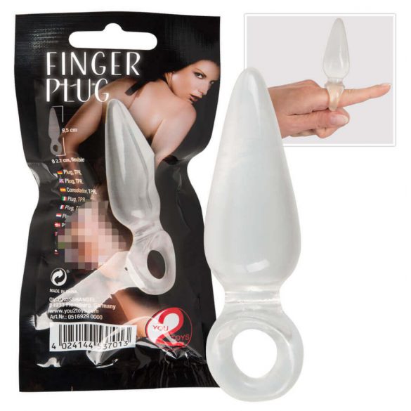 You2Toys - Finger Plug - Transparent analplugg