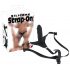 You2Toys - Σιλικόνη Strap-On - προσδεδεμένο δονητή (μαύρο)