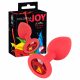 Colorful JOY - Silicone Anal Dildo - Small (Red)