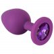 Colorful JOY - silicone anal plug - medium (purple)