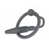 Silicone Glans Ring with Urethral Plug (Gray)