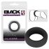 Black Velvet - Thick-Walled Cock Ring (2.6cm) - Black