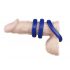 You2Toys - Trio d'anneaux silicone épaissi (bleu)