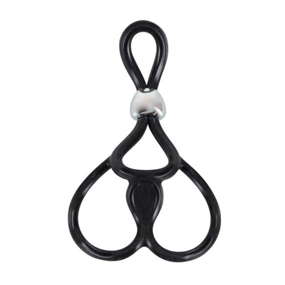 You2Toys - Triple, Adjustable Cock and Ball Ring (Black)