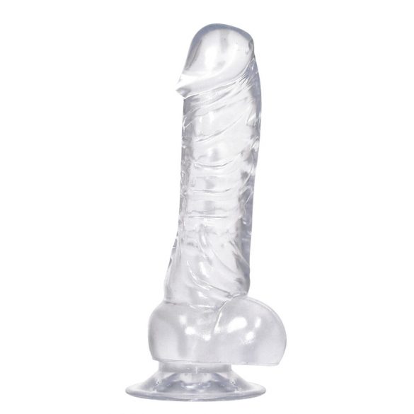 Dildo en gelée transparente