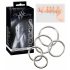 Bad Kitty - metalen penisring set (5 delen)