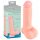 Medicinski - ravni medicinski silikonski dildo (20 cm) - naravni