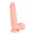 Medicinski - ravni medicinski silikonski dildo (20 cm) - naravni