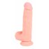 Medisch - rechte siliconen dildo (20cm) - natuur