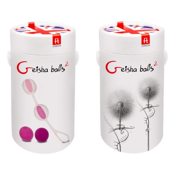 Geisha Balls 2 - set di palline da geisha variabile (rosa e bianco)