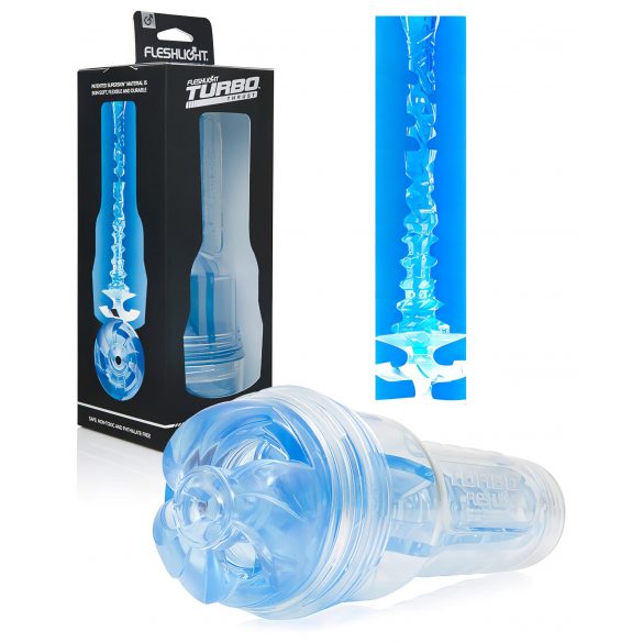 Fleshlight Turbo Thrust - zuigende masturbator (blauw)