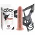 King Cock Strap-on 8 - dildo z paskiem - naturalne