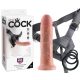 Dildo Realistico King Cock con Imbracatura Regolabile 8" - Naturale