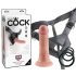 King Cock Strap-on 6 - påhängd dildo - natur