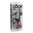 King Cock Strap-on 12 - wydrążone, doczepiane dildo z uprzężą (30 cm)