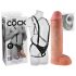 King Cock Strap-on 11 - wydrążone dildo z uprzężą (28 cm)