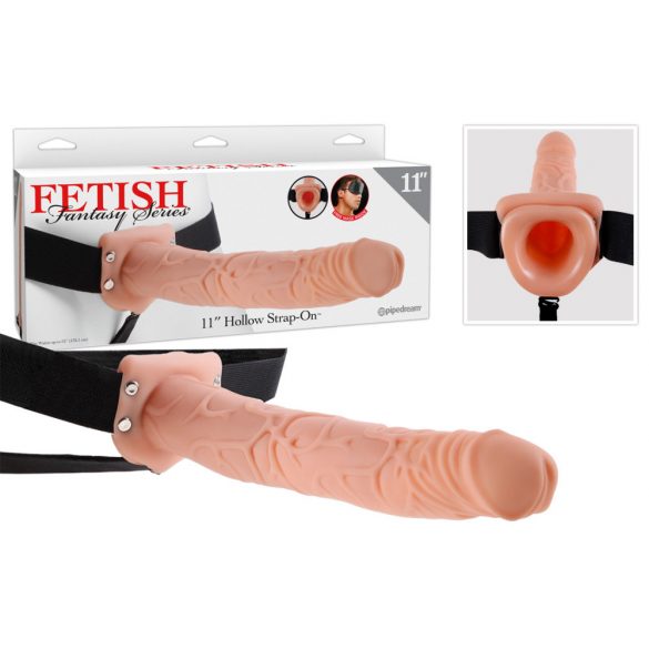 Fetiš strap-on 11 - strap-on dildo (prirodni)