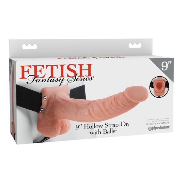 Dildo Realistico con Imbracatura Regolabile "Fetish Strap-on 9" - Cavezza e Pene Protesico (Color Carne)