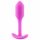 b-vibe Snug Plug 1 - anal plug with internal weight (55g) - pink